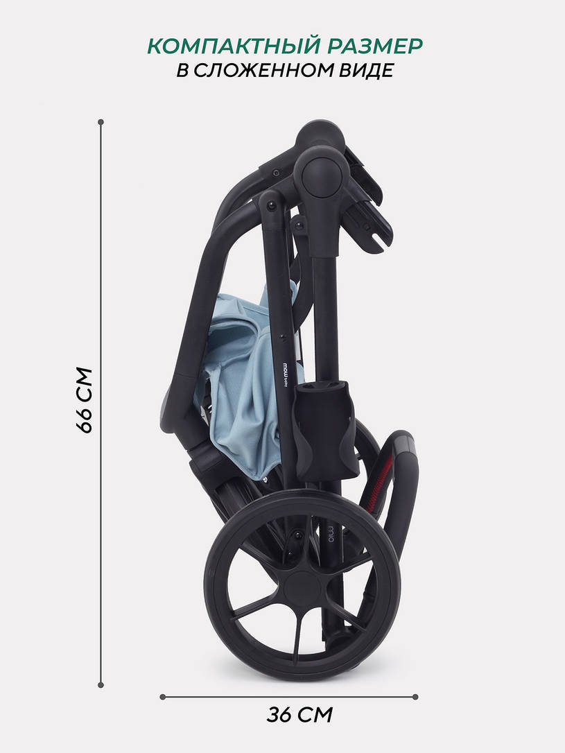 Коляска прогулочная Mowbaby Mio Blue