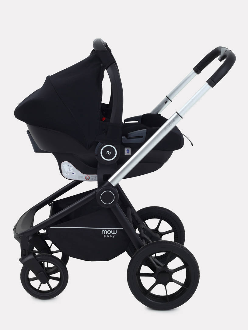 Коляска 3 в 1 Mowbaby Zoom Silver 2025 grey