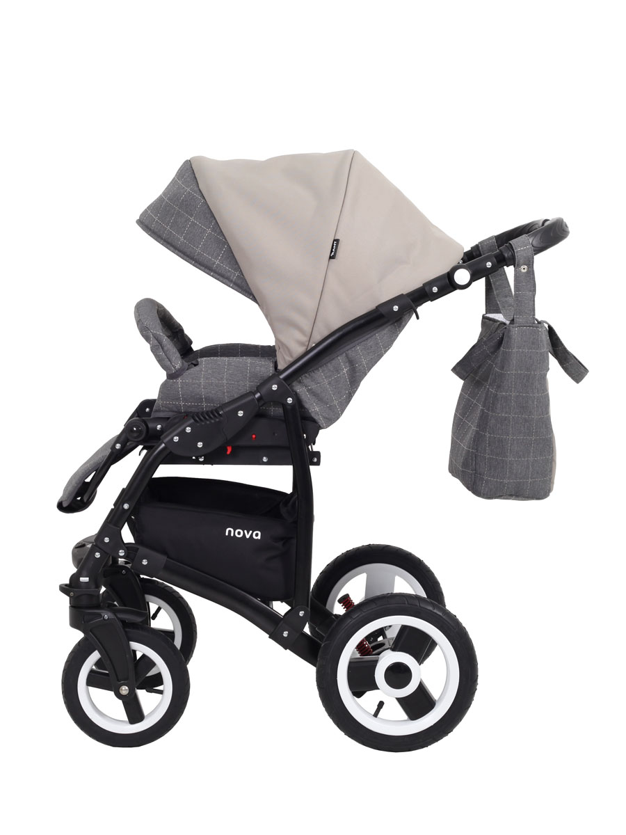 Коляска 3 в 1 Rant Nova 03 серый-бежевый