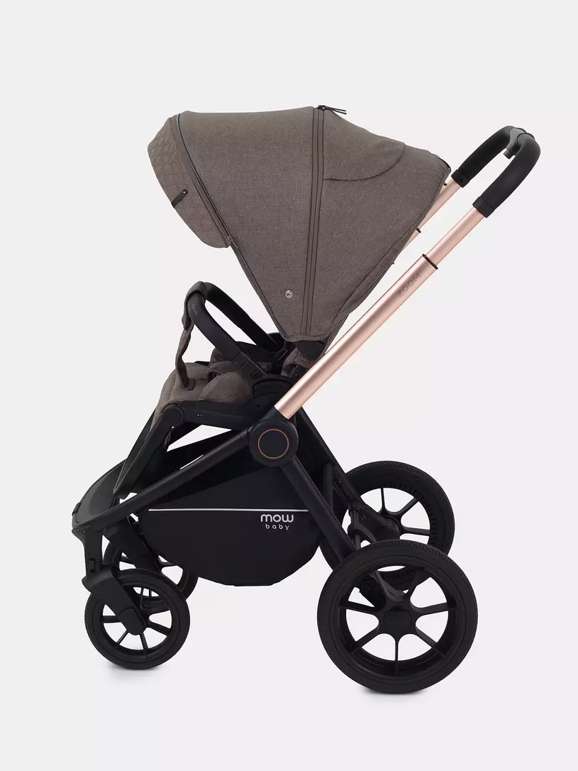 Коляска 3 в 1 Mowbaby Zoom Gold 2025 cacao brown