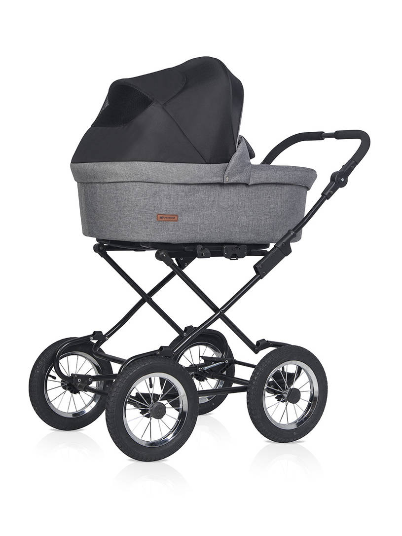 Коляска 2 в 1 RIKO BASIC BELLA LUX CLASSIC 01 темно-серый