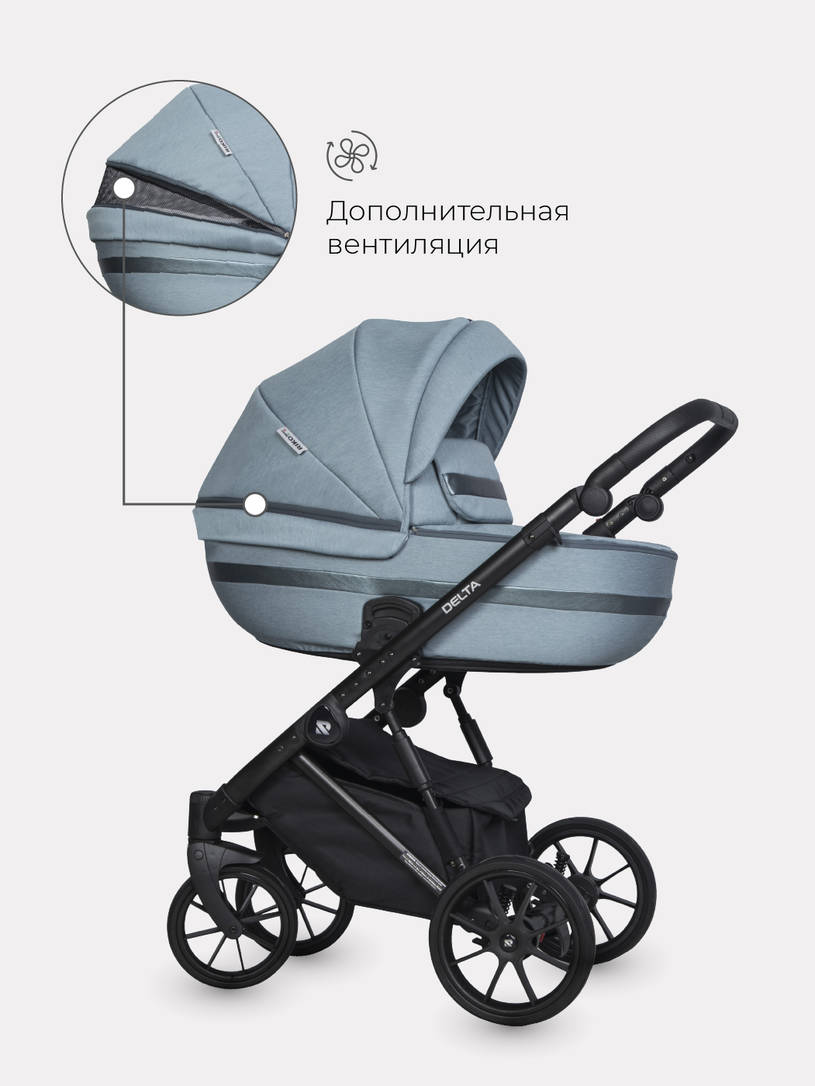 Коляска 2 в 1 RIKO BASIC DELTA 02 Ocean