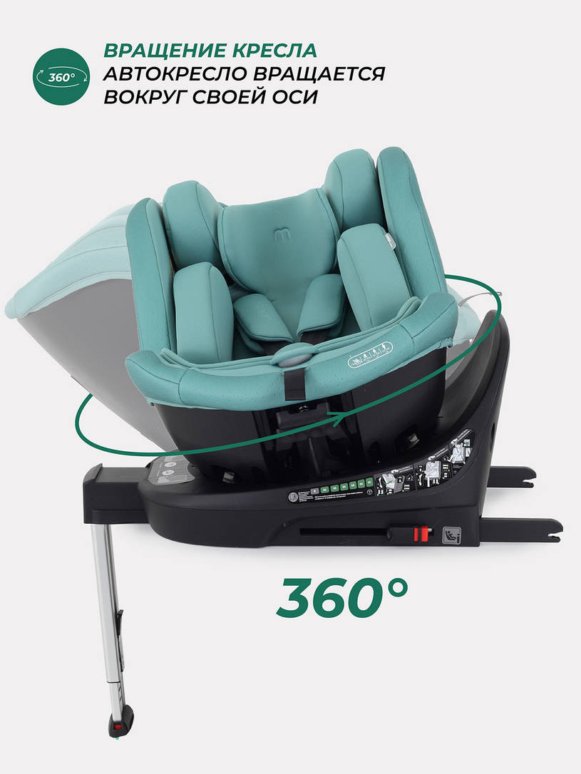 Автокресло Mowbaby Stage isofix (40-150 см) 0-36 кг Green