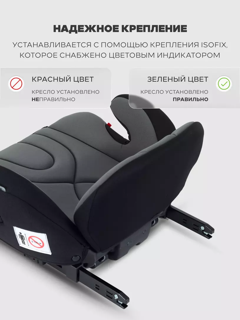 Автокресло-бустер Rant Micro MAX Isofix группа 3 (22-36 кг) Grey