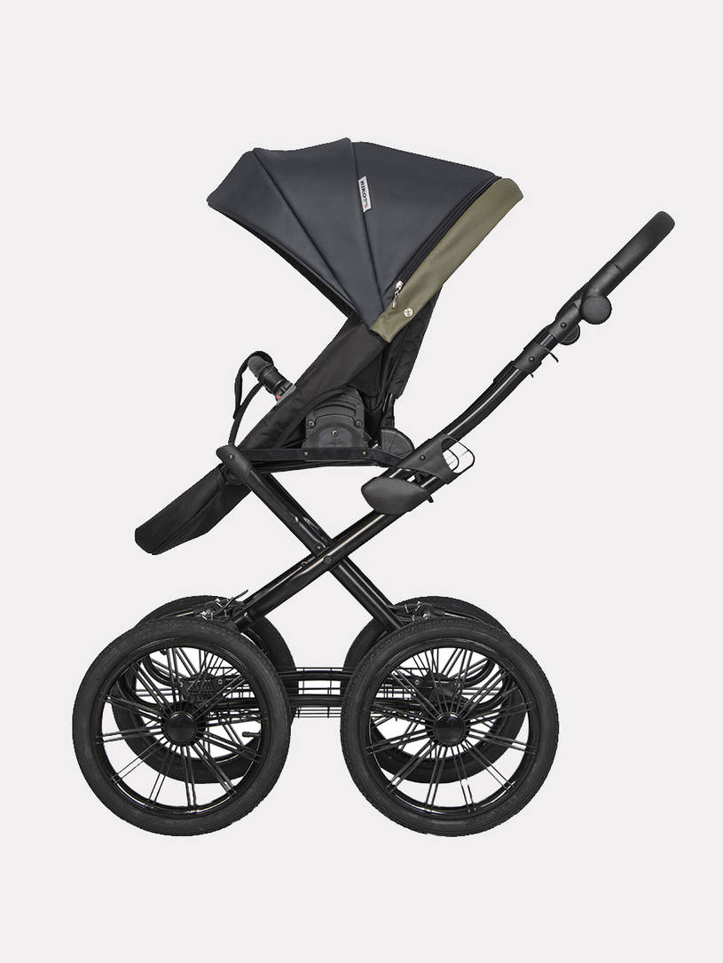 Коляска 2 в 1 Riko Basic Ozon Prestige 02 оливковый
