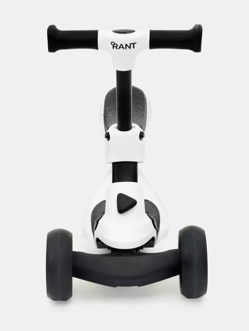 Беговел-самокат Rant Rider со светящимися колесами белый