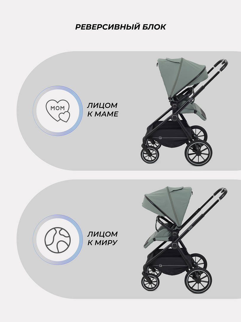 Коляска 2 в 1 Rant Moss 2025 Green