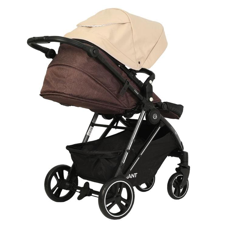 Коляска 2 в 1 Rant Neo коричнево-бежевый