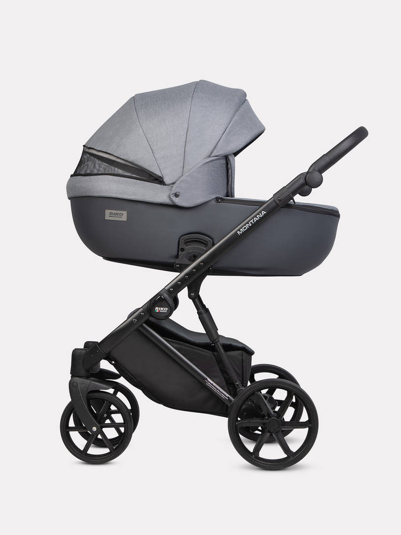 Коляска 2 в 1 Riko Basic Montana Plus 40 Graphite
