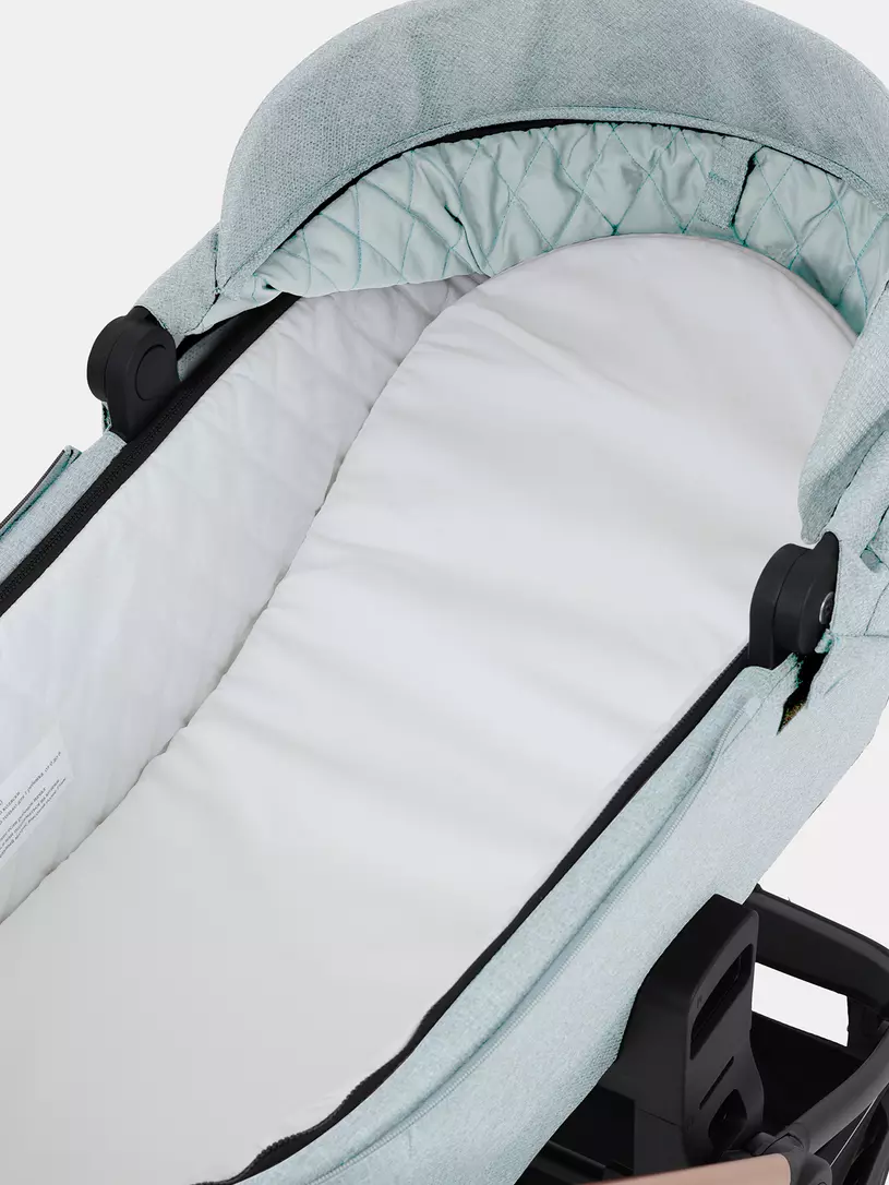 Коляска 3 в 1 Mowbaby Zoom PU silver green tea