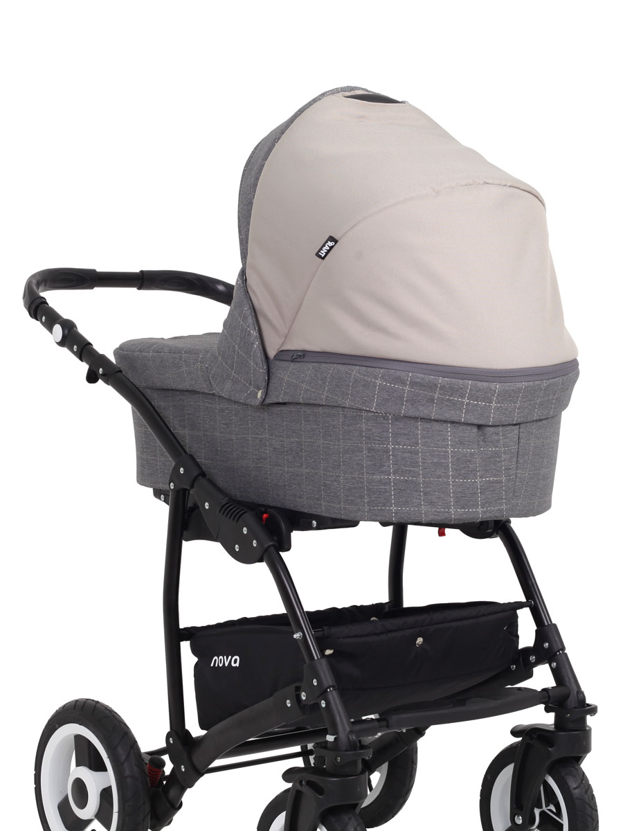 Коляска 3 в 1 Rant Nova 03 серый-бежевый