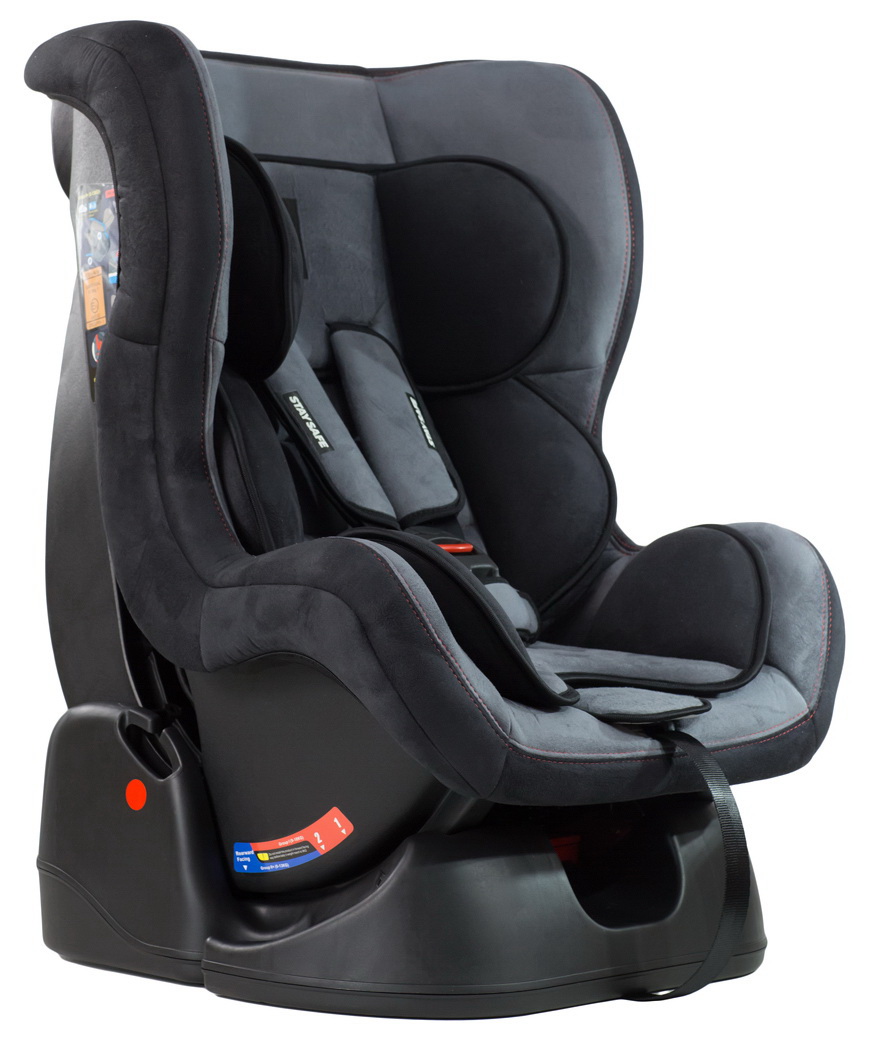 Автокресло детское Farfello GE-B серо+чёрный grey+black
