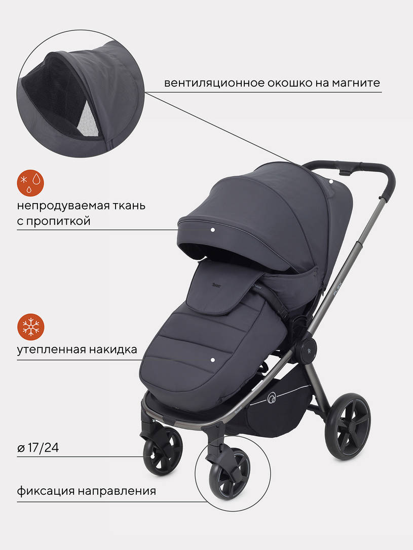 Коляска прогулочная Rant Flex Pro 2023 RA099 Graphite