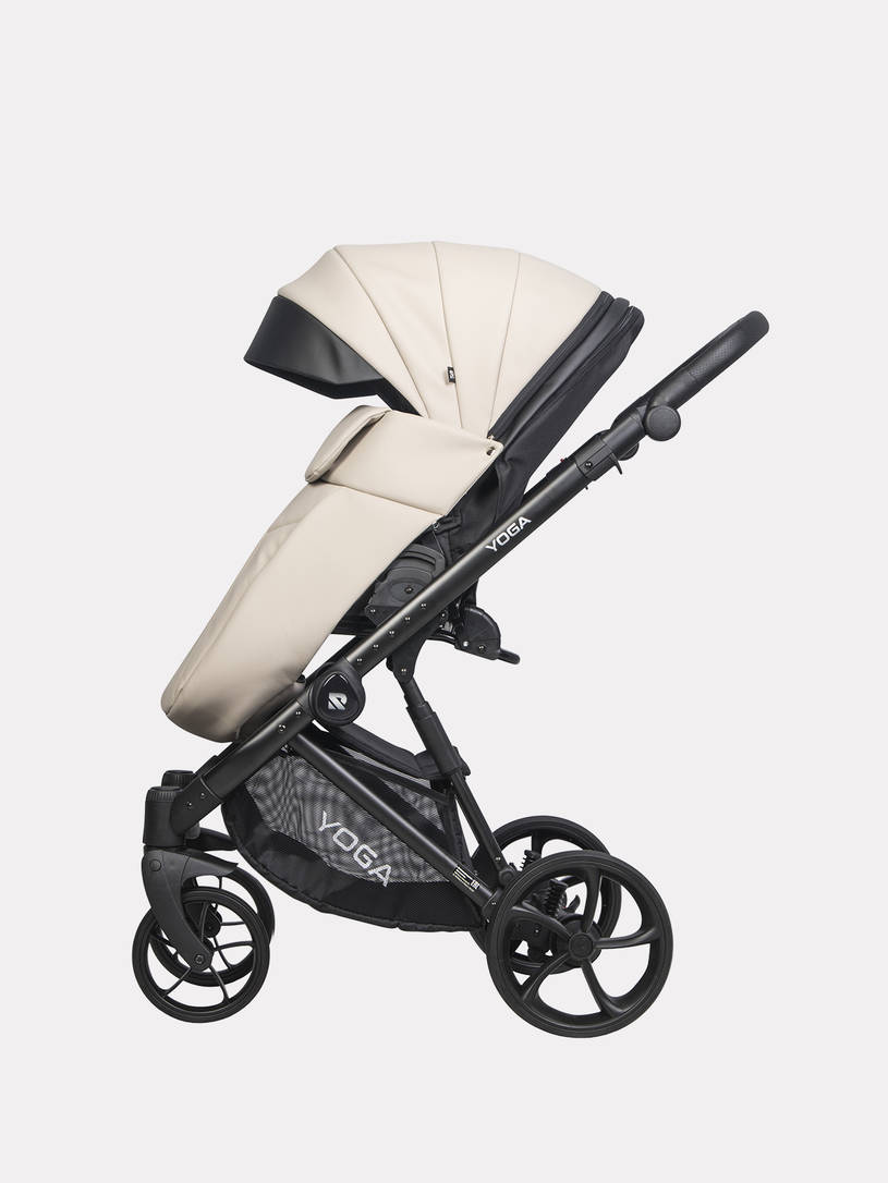 Коляска 3 в 1 Riko Basic Yoga Ecco 17 Sand, Кремовый