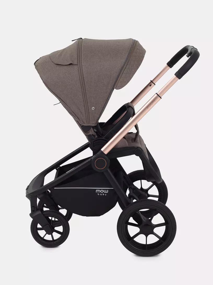 Коляска 3 в 1 Mowbaby Zoom Gold 2025 cacao brown