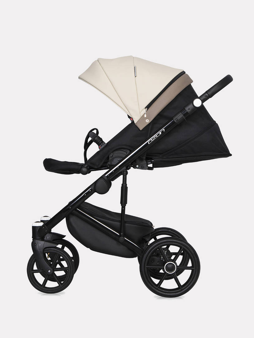 Коляска 2 в 1 Riko Basic Ozon Ecco 25 слоновая кость-бежевый