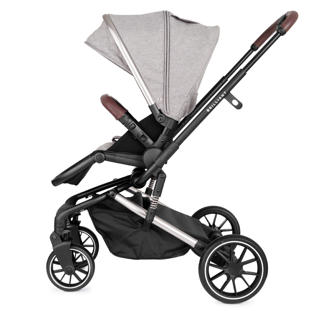 Коляска 2 в 1 Rant Brilliant Mineral Silver серый