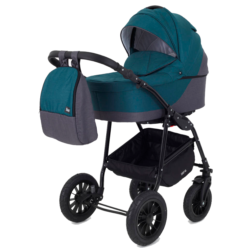 Коляска Rant Siena 2024 04 серый - темно-бирюзовый