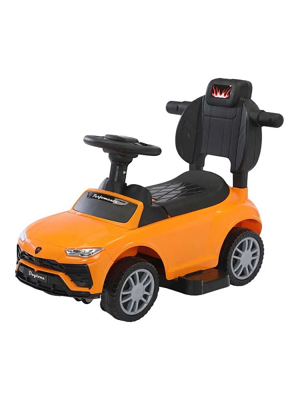 Детская каталка Sevillababy Daytona SL 3 в 1 с ручкой 2068-A orange/оранжевый