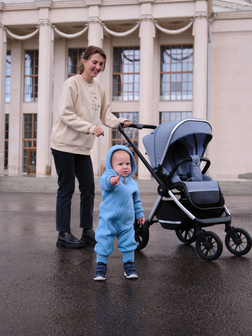 Коляска 3 в 1 Mowbaby Tilda Blue