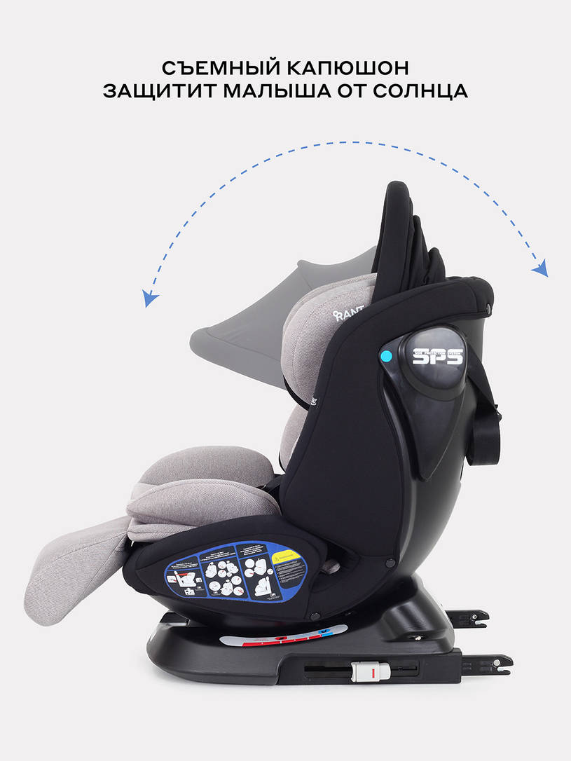 Автокресло Rant Nitro Plus isofix 0/1/2/3 (0-36 кг) Beige