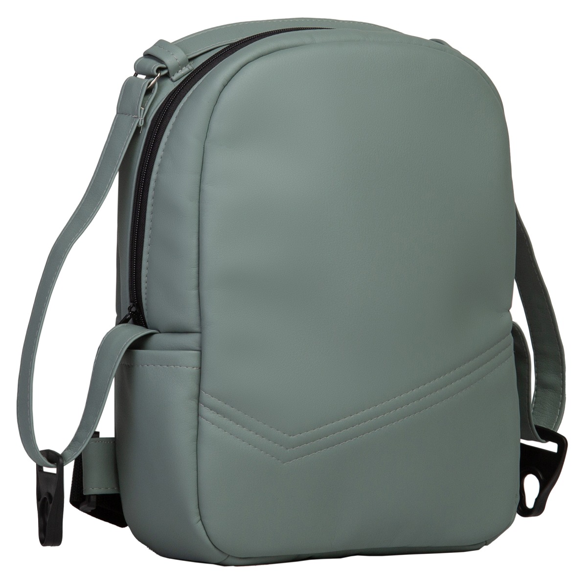 Коляска 2 в 1 Indigo Mio S, 07 (Шалфей кожа + Шалфей)