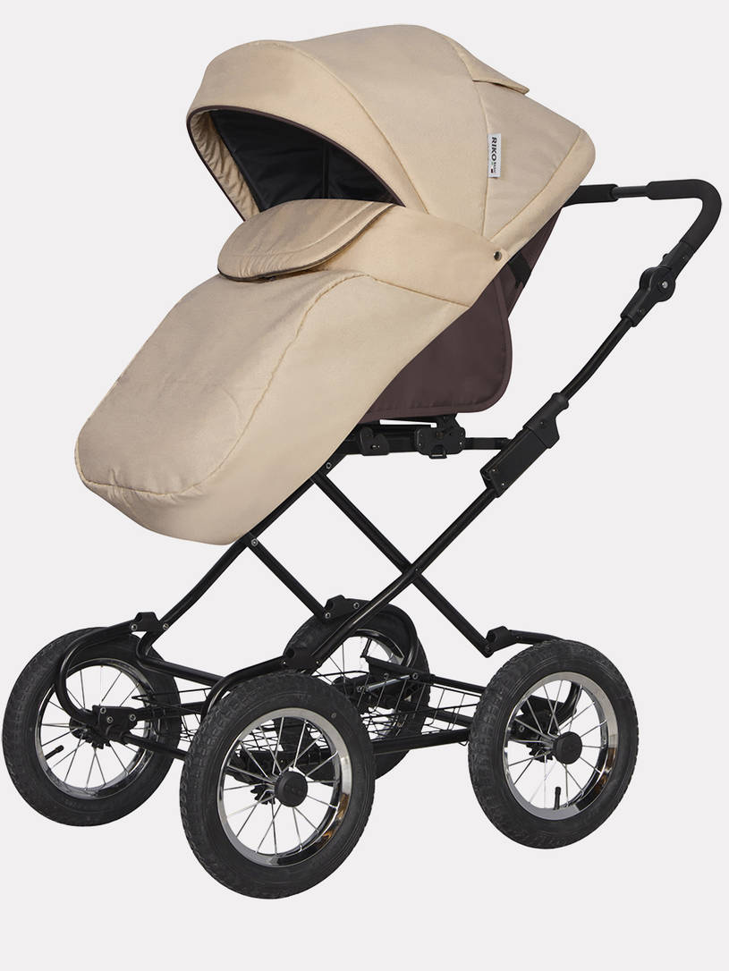 Коляска 2 в 1 Riko Basic Bella Classic 07 коричнево-бежевый