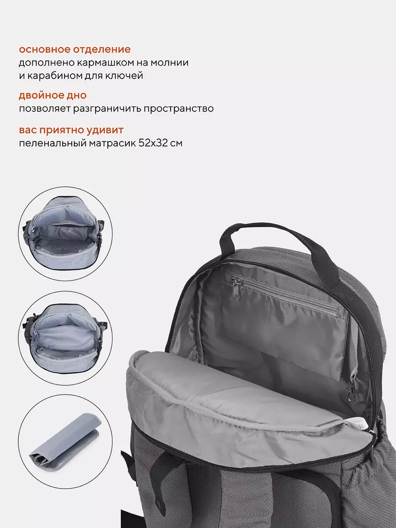 Сумка-рюкзак для мамы Rant Paxton Black