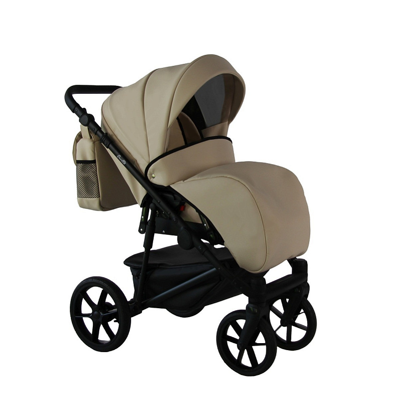 Детская коляска Sevillababy Tisso 2 в 1 светло-бежевый экокожа
