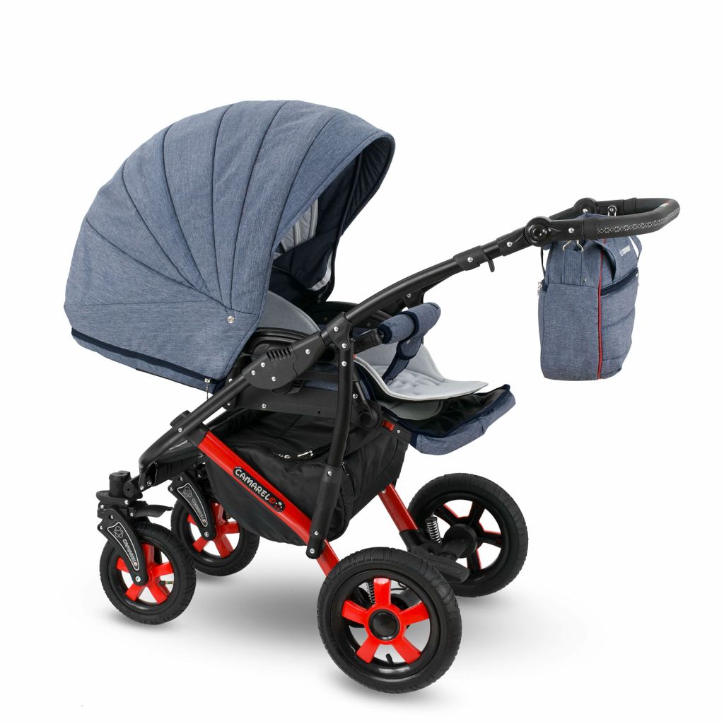 Коляска 2 в 1 Camarelo Sevilla, Синий меланж
