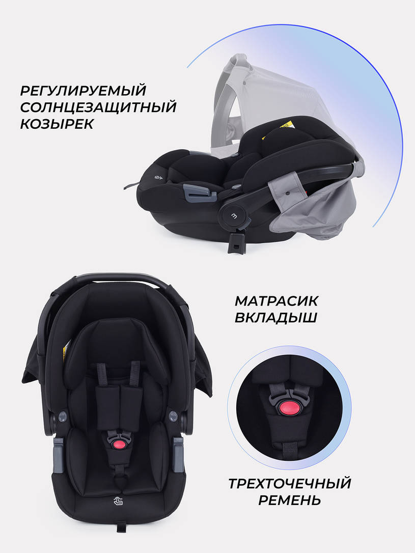 Коляска 3 в 1 Mowbaby Amber Grey