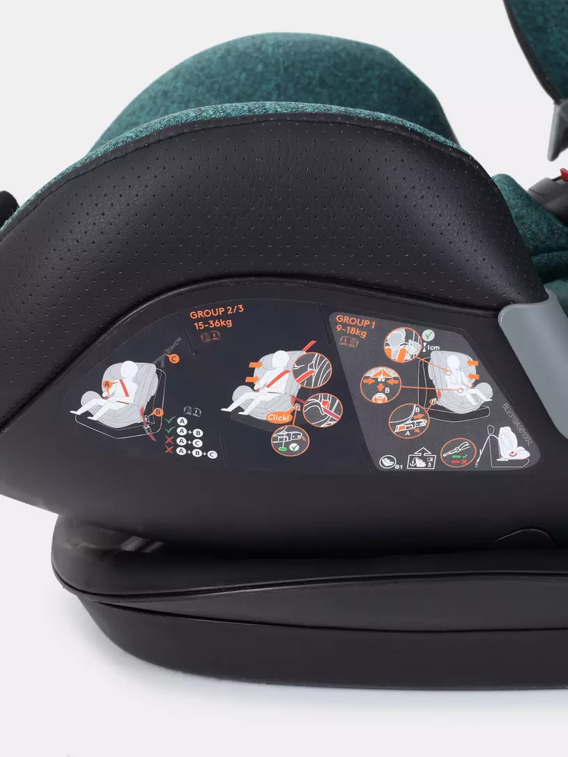 Автокресло Rant IQ isofix 1/2/3 (9-36 кг) Malachite