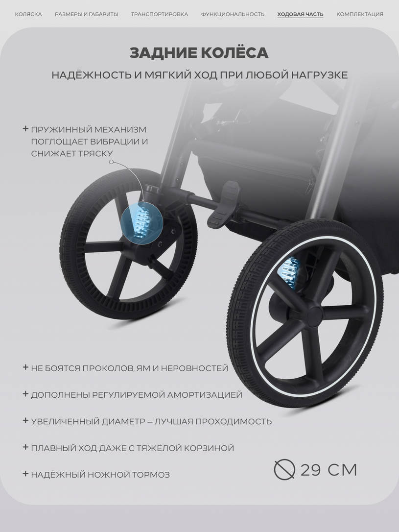Коляска прогулочная Rant Caspia Soft 2026 Graphite