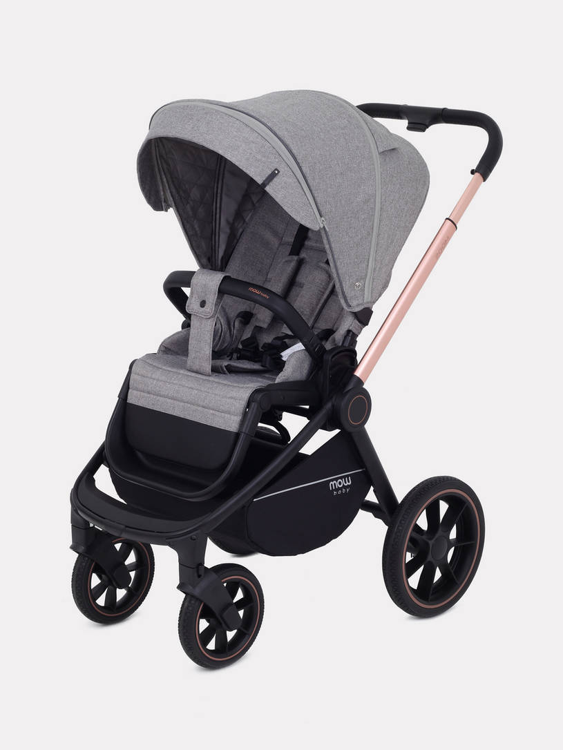 Коляска 2 в 1 MOWBaby ZOOM PU RA086 Gold Beige