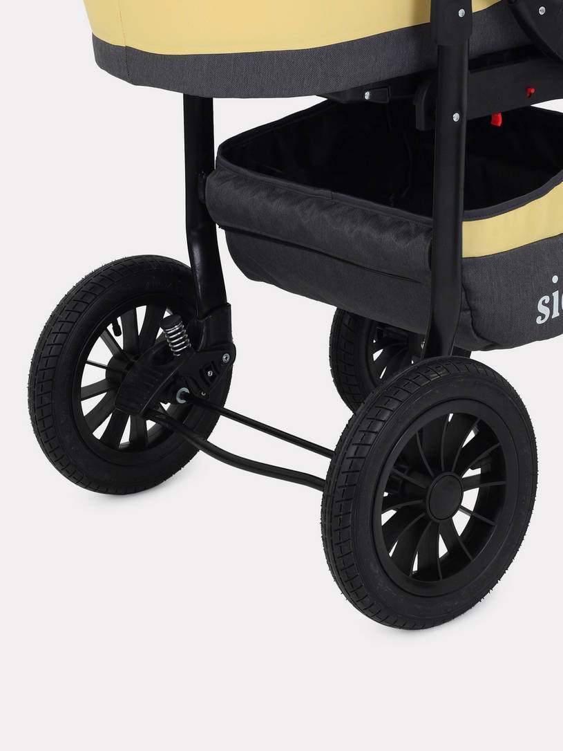 Коляска 3 в 1 Rant Siena 10 серый-желтый