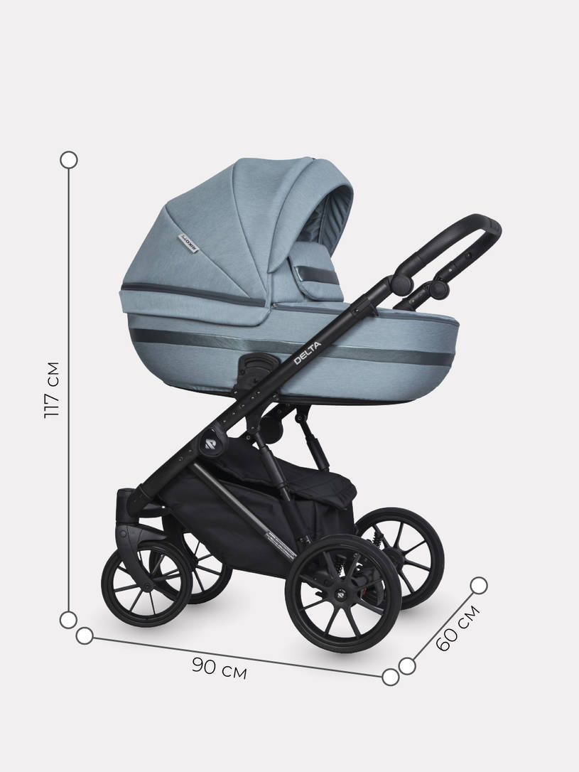 Коляска 2 в 1 RIKO BASIC DELTA 02 Ocean