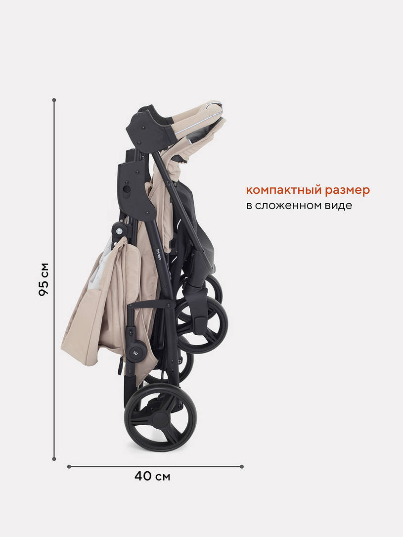 Коляска прогулочная Mowbaby Cross 2024 beige