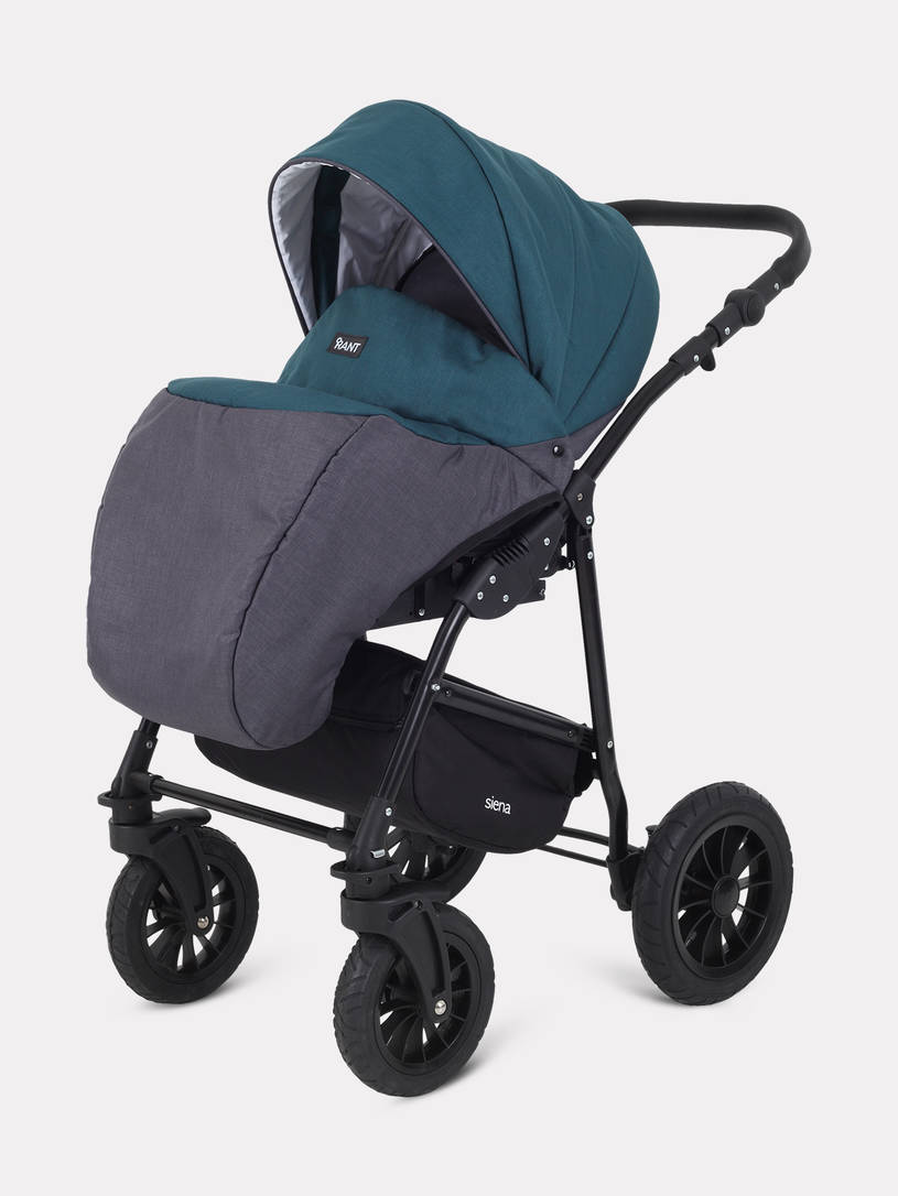 Коляска Rant Siena 2024 04 серый - темно-бирюзовый