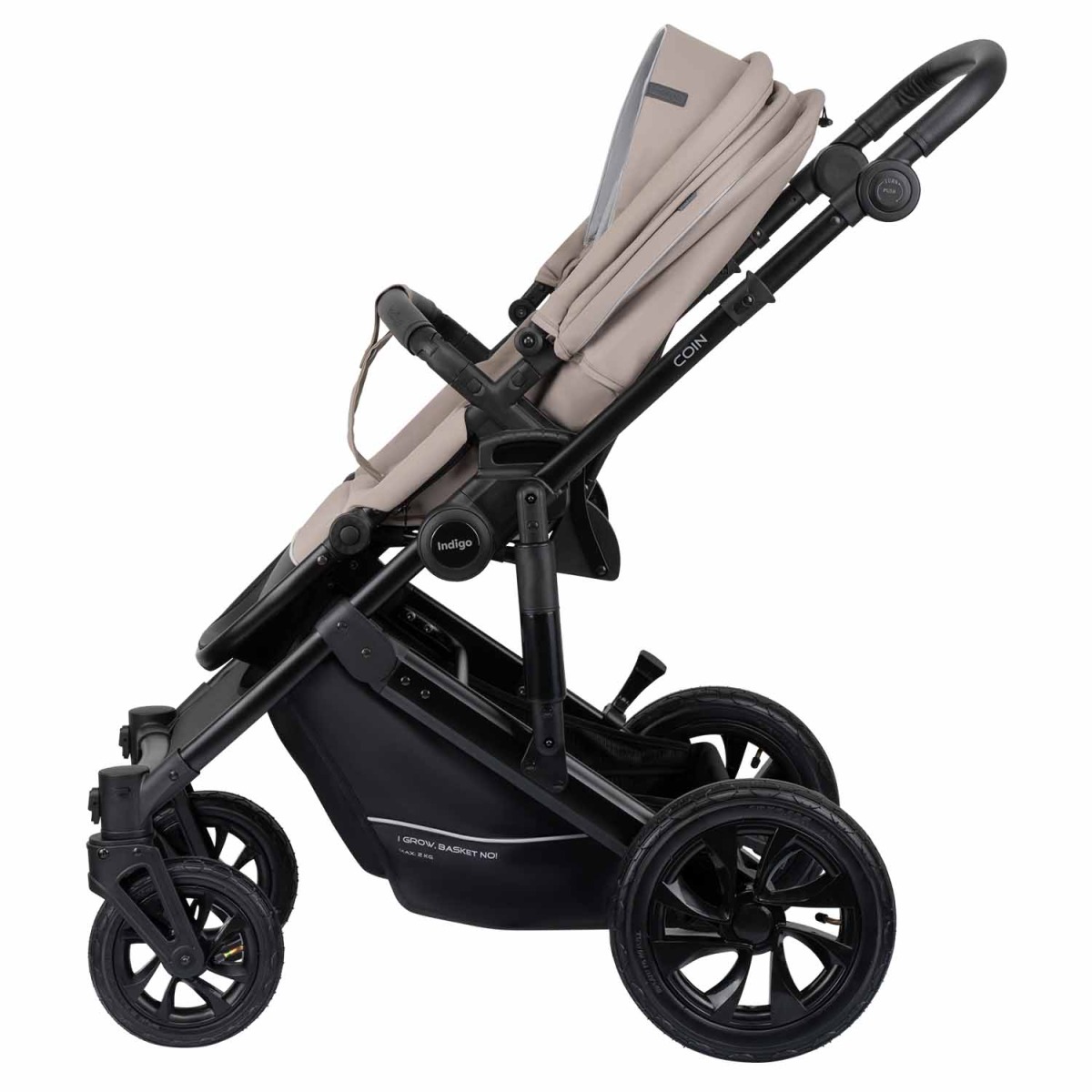 Коляска 2 в 1 Indigo Coin, Бежевый
