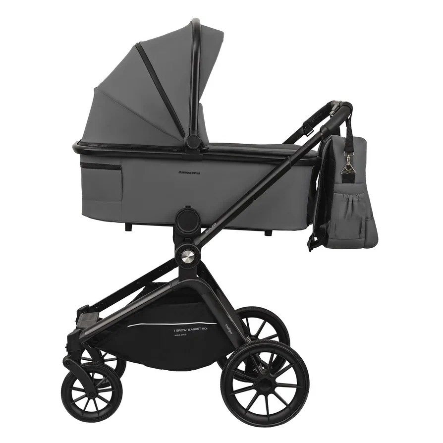 Коляска 2 в 1 Indigo SOLAR серый