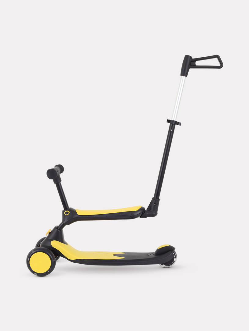 Cамокат 3-х колесный Rant Rider Plus black-yellow
