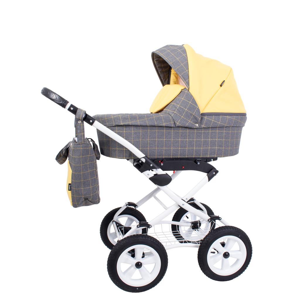 Коляска 2 в 1 Rant Nova Classic 05 серый-желтый