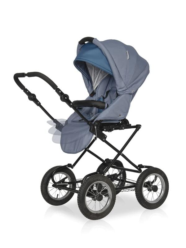 Коляска 2 в 1 Riko Basic Alfa Classic 08 серо-бирюзовый