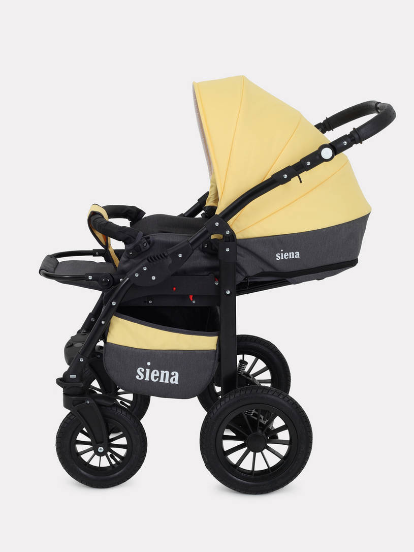 Коляска 3 в 1 Rant Siena 10 серый-желтый