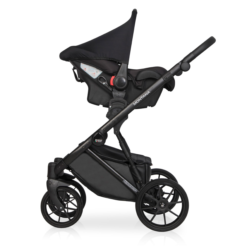 Коляска 3 в 1 Riko Basic Montana Ecco 14 Rose розовый