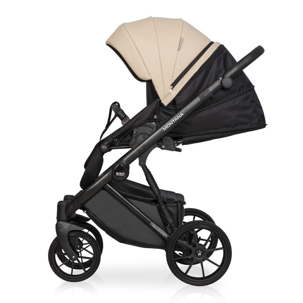 Коляска 3 в 1 Riko Basic Montana Ecco 15 Ivory beige бежевый