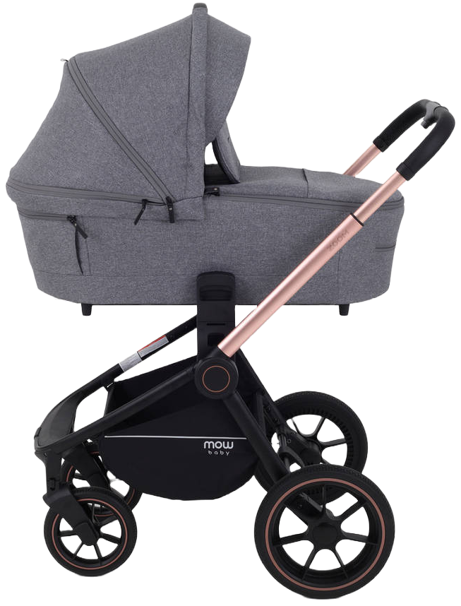 Коляска 3 в 1 MOWBaby ZOOM PU RA087 Gold Grey