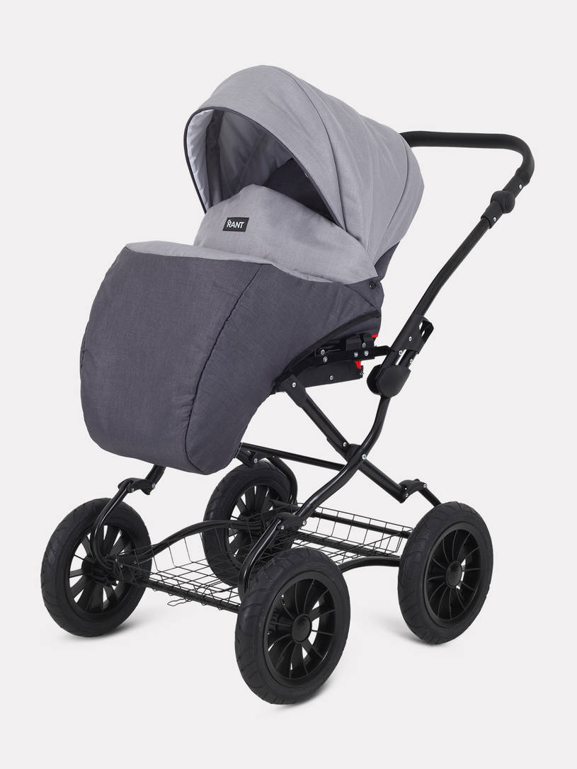 Коляска 2 в 1 Rant Siena Classic 2024 02 темно-серый - светло-серый