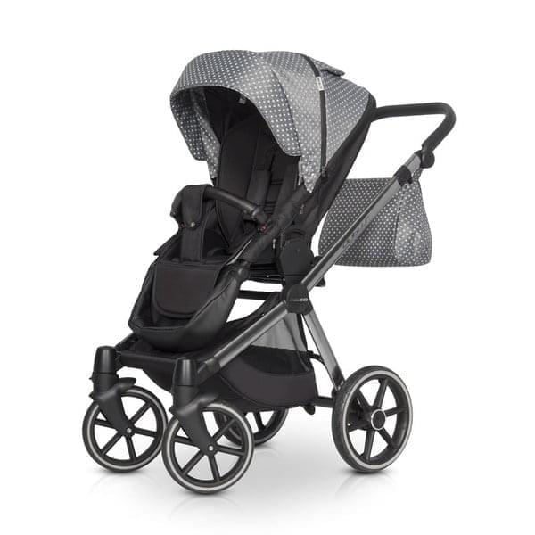 Коляска 3 в 1 Riko Qubus 01 серый
