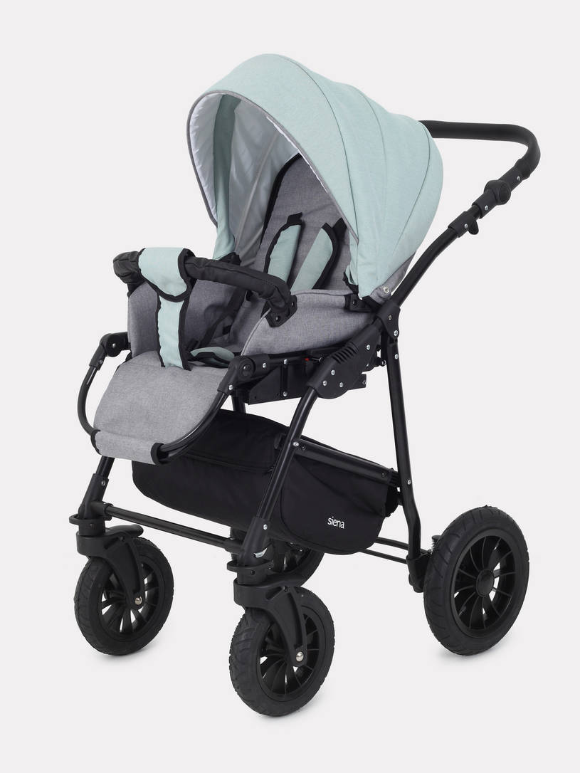 Коляска Rant Siena 2024 10 серый-ментоловый